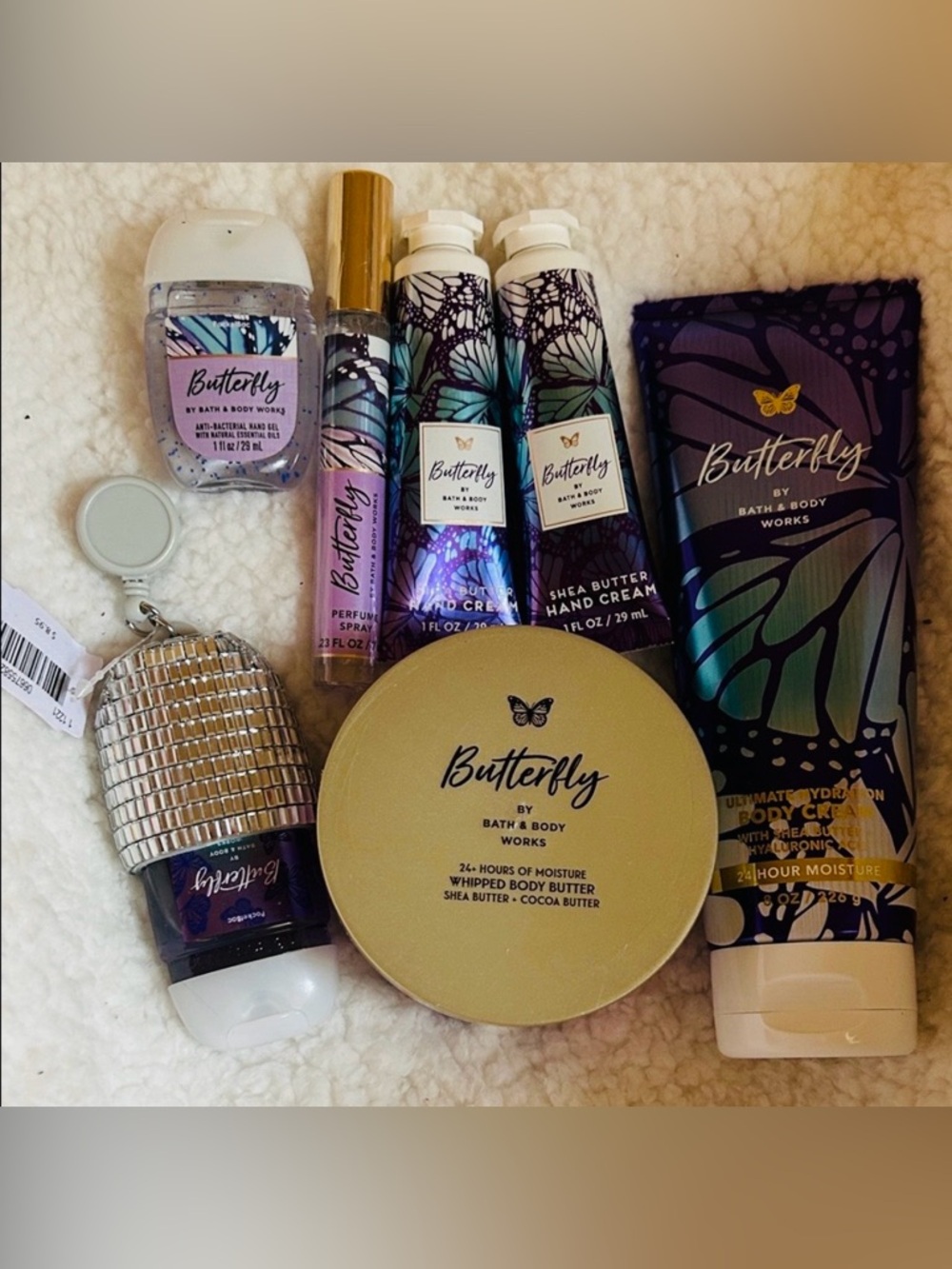 Bath & Body Works Butterfly Collection with Purple and Blue Accents